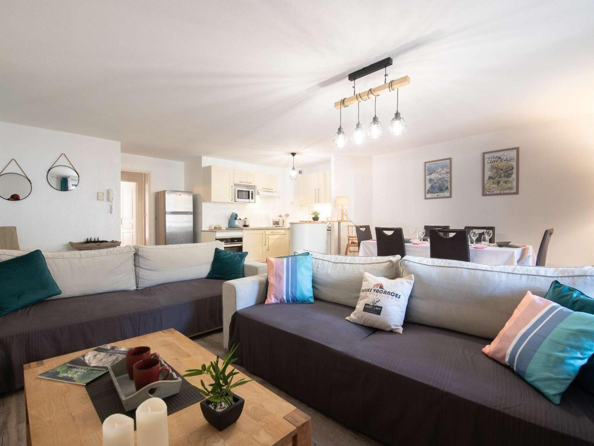Appartement 6 Pers, Centre St-Lary, 2 Ch + Cabine, Garage, Balcon, Et Ascenseur - Fr-1-296-361 Saint-Lary-Soulan Ngoại thất bức ảnh
